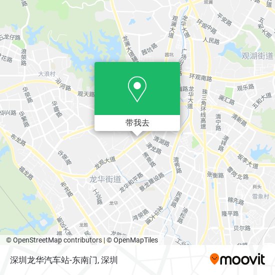 深圳龙华汽车站-东南门地图