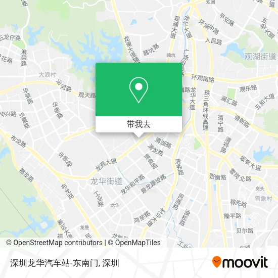 深圳龙华汽车站-东南门地图