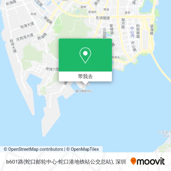 b601路(蛇口邮轮中心-蛇口港地铁站公交总站)地图