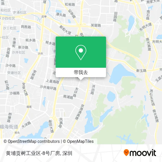 黄埔贡树工业区-8号厂房地图