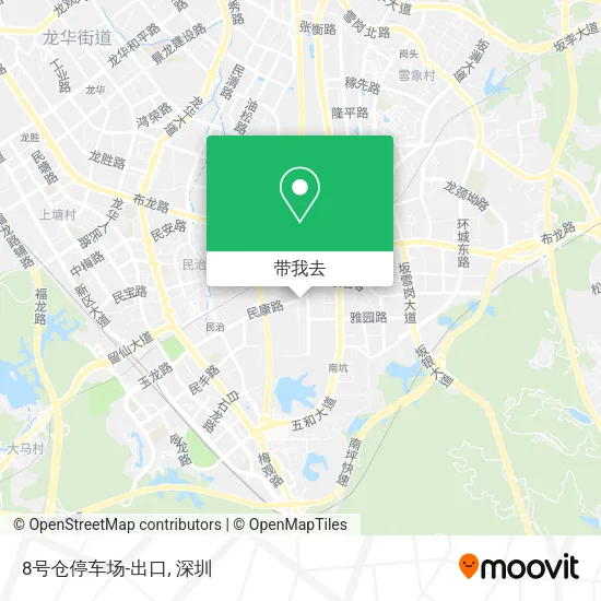 8号仓停车场-出口地图