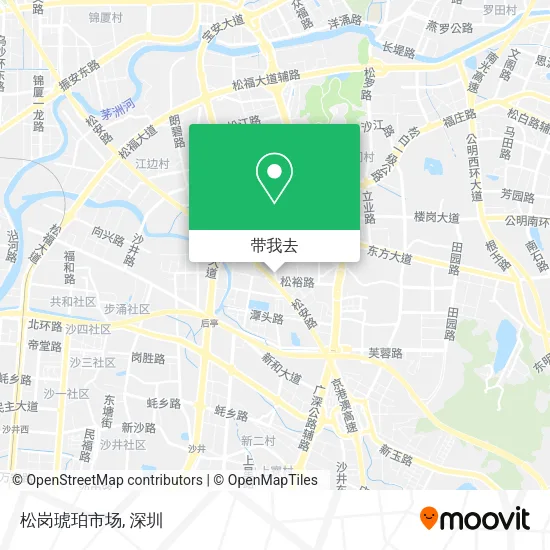松岗琥珀市场地图