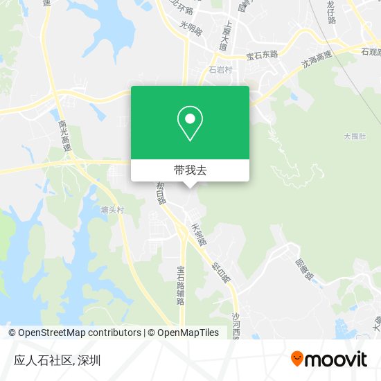 应人石社区地图