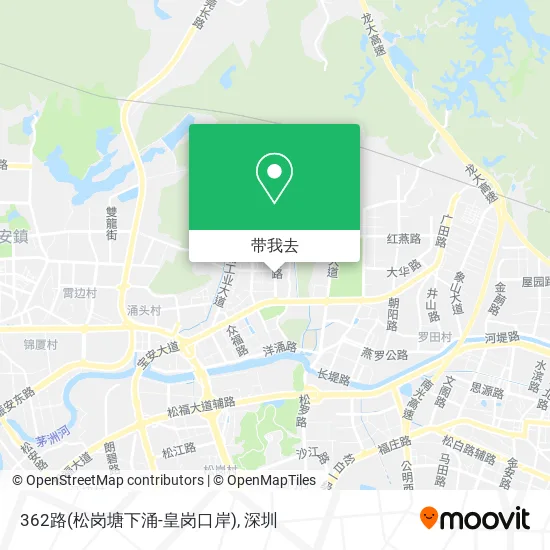 362路(松岗塘下涌-皇岗口岸)地图