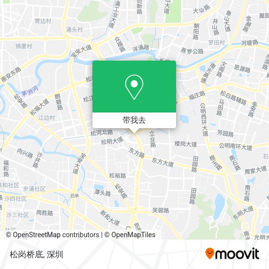 松岗桥底地图