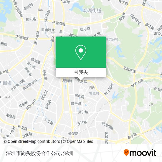 深圳市岗头股份合作公司地图