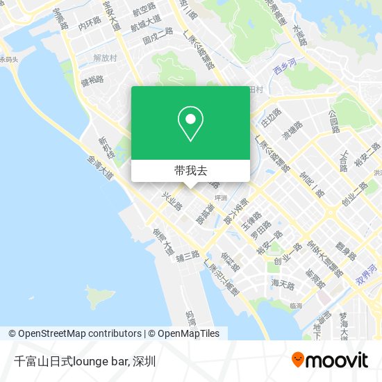 千富山日式lounge bar地图