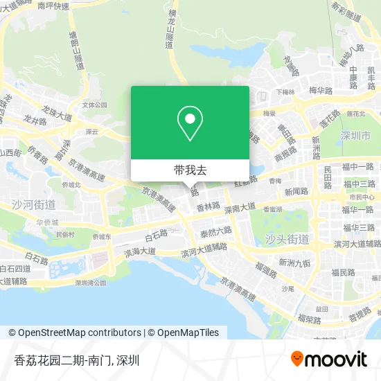 香荔花园二期-南门地图