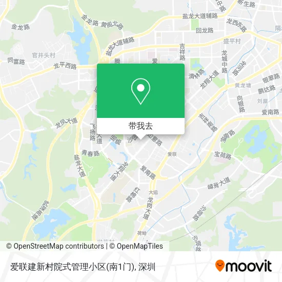 爱联建新村院式管理小区(南1门)地图