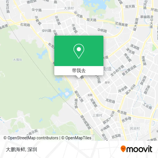 大鹏海鲜地图