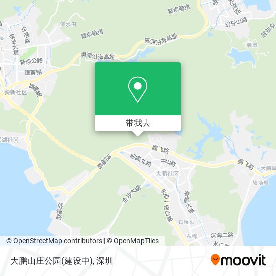 大鹏山庄公园(建设中)地图
