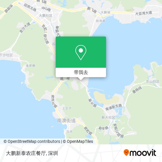 大鹏新泰农庄餐厅地图