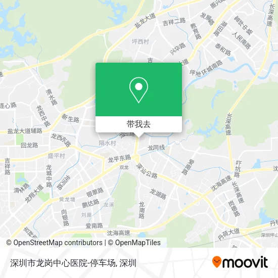 深圳市龙岗中心医院-停车场地图