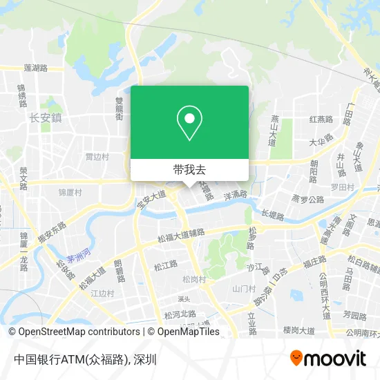 中国银行ATM(众福路)地图