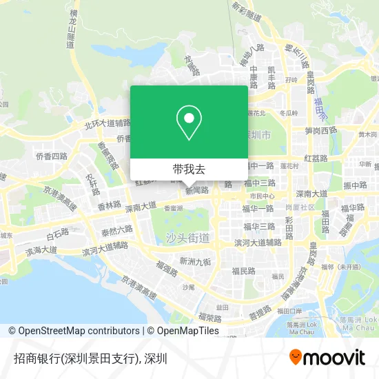 招商银行(深圳景田支行)地图