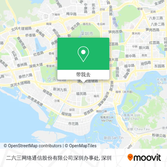 二六三网络通信股份有限公司深圳办事处地图
