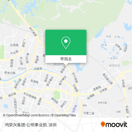 鸿荣兴集团-公明事业部地图