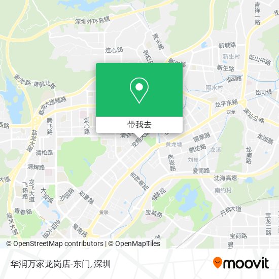 华润万家龙岗店-东门地图