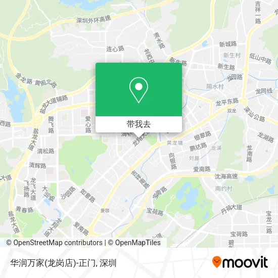 华润万家(龙岗店)-正门地图