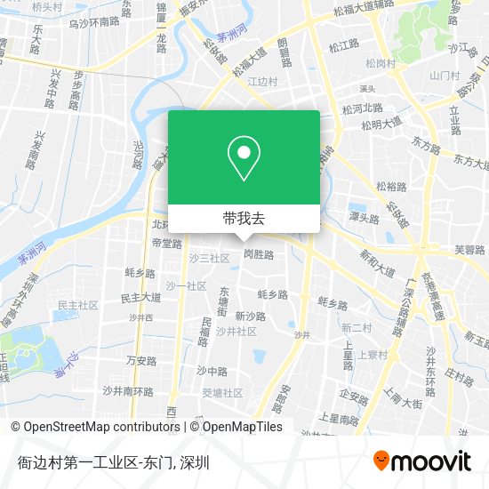 衙边村第一工业区-东门地图