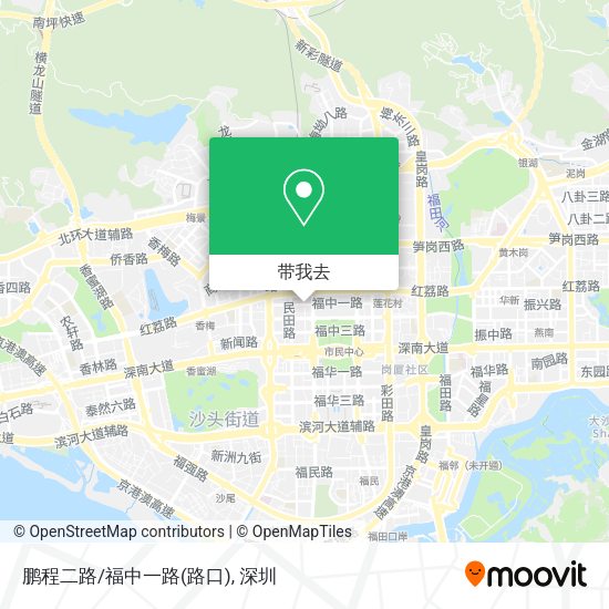 鹏程二路/福中一路(路口)地图