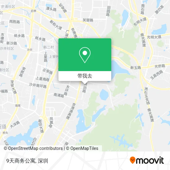 9天商务公寓地图