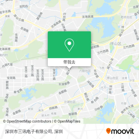 深圳市三讯电子有限公司地图