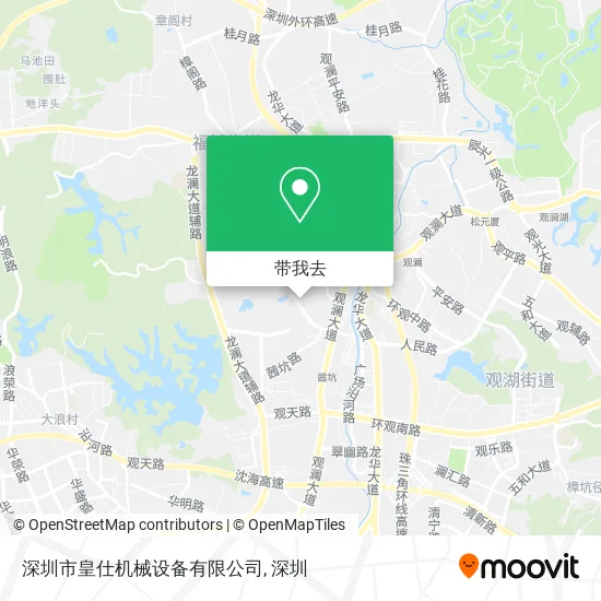 深圳市皇仕机械设备有限公司地图