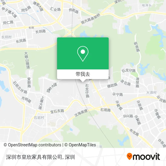 深圳市皇欣家具有限公司地图