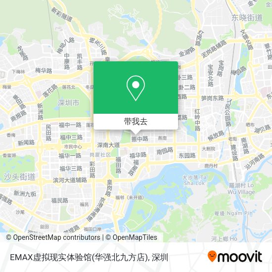 EMAX虚拟现实体验馆(华强北九方店)地图