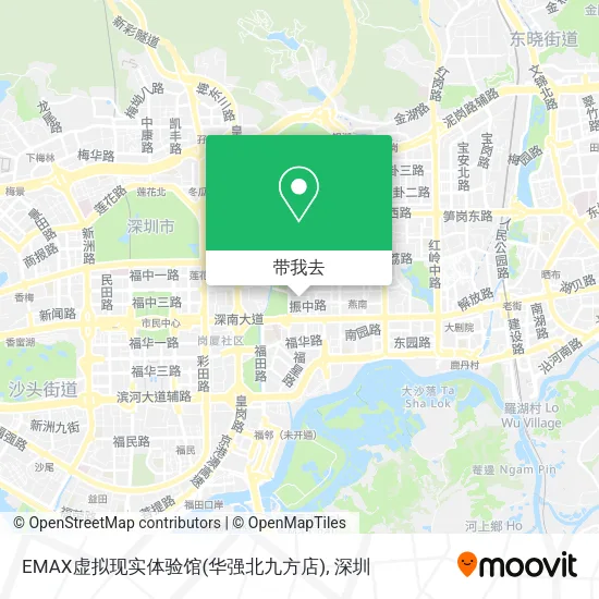 EMAX虚拟现实体验馆(华强北九方店)地图