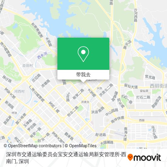 深圳市交通运输委员会宝安交通运输局新安管理所-西南门地图