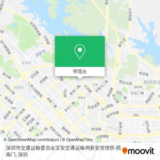 深圳市交通运输委员会宝安交通运输局新安管理所-西南门地图
