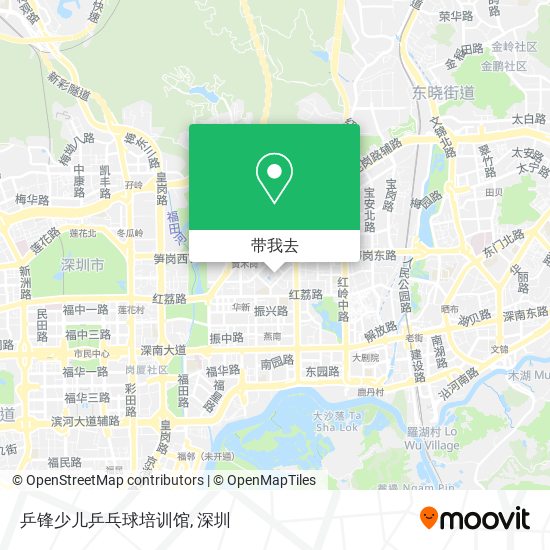 乒锋少儿乒乓球培训馆地图