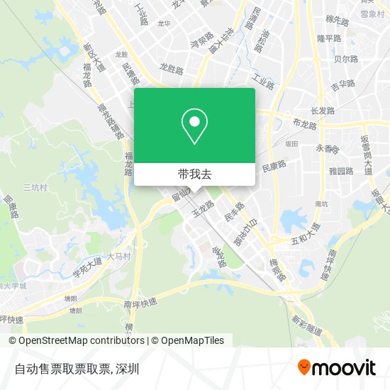 自动售票取票取票地图