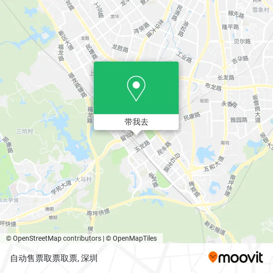 自动售票取票取票地图