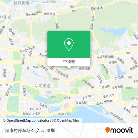 深康村停车场-出入口地图