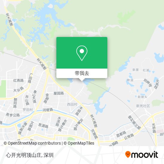 心开光明顶山庄地图