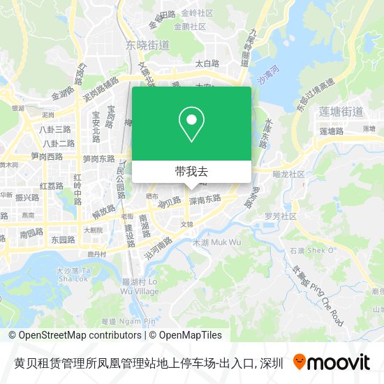 黄贝租赁管理所凤凰管理站地上停车场-出入口地图