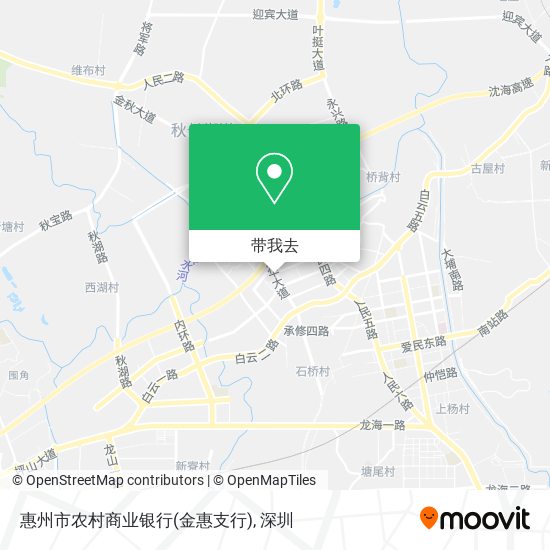 惠州市农村商业银行(金惠支行)地图