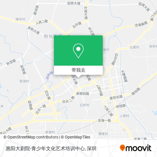 惠阳大剧院-青少年文化艺术培训中心地图