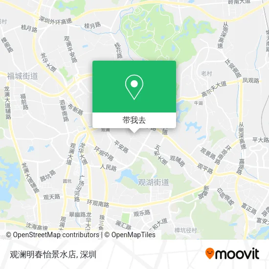 观澜明春怡景水店地图