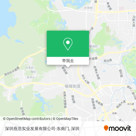 深圳燕浩实业发展有限公司-东南门地图