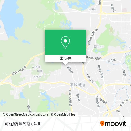 可优蜜(章阁店)地图