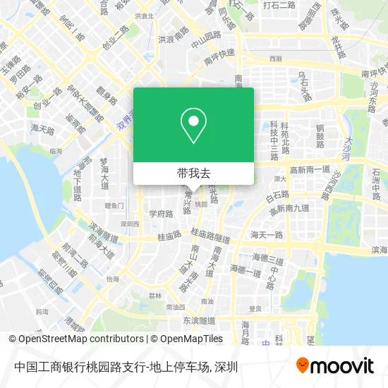 中国工商银行桃园路支行-地上停车场地图