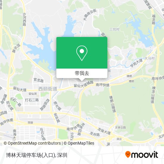 博林天瑞停车场(入口)地图