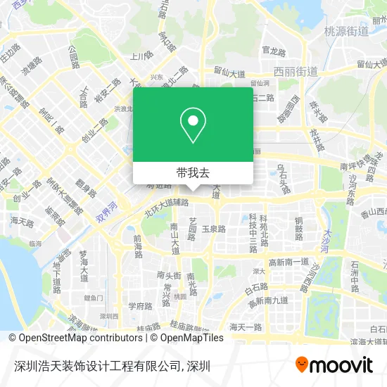 深圳浩天装饰设计工程有限公司地图