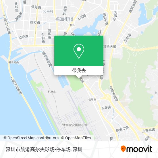 深圳市航港高尔夫球场-停车场地图