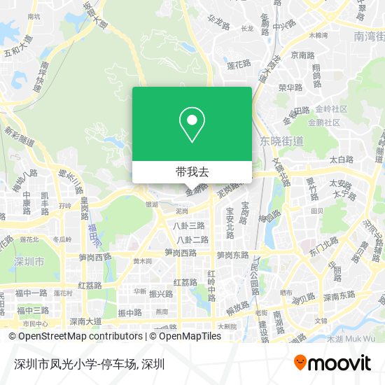 深圳市凤光小学-停车场地图