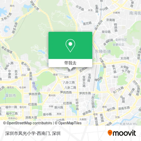 深圳市凤光小学-西南门地图